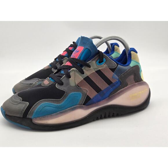 Adidas ZX Alkyne Classic Black/Green/Navy Size 6.5 - Picture 1 of 8